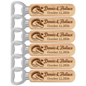 New Arrivals personalized bottle opener favor for guests