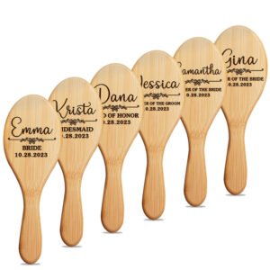 Home personalized hairbrush for bridesmaid